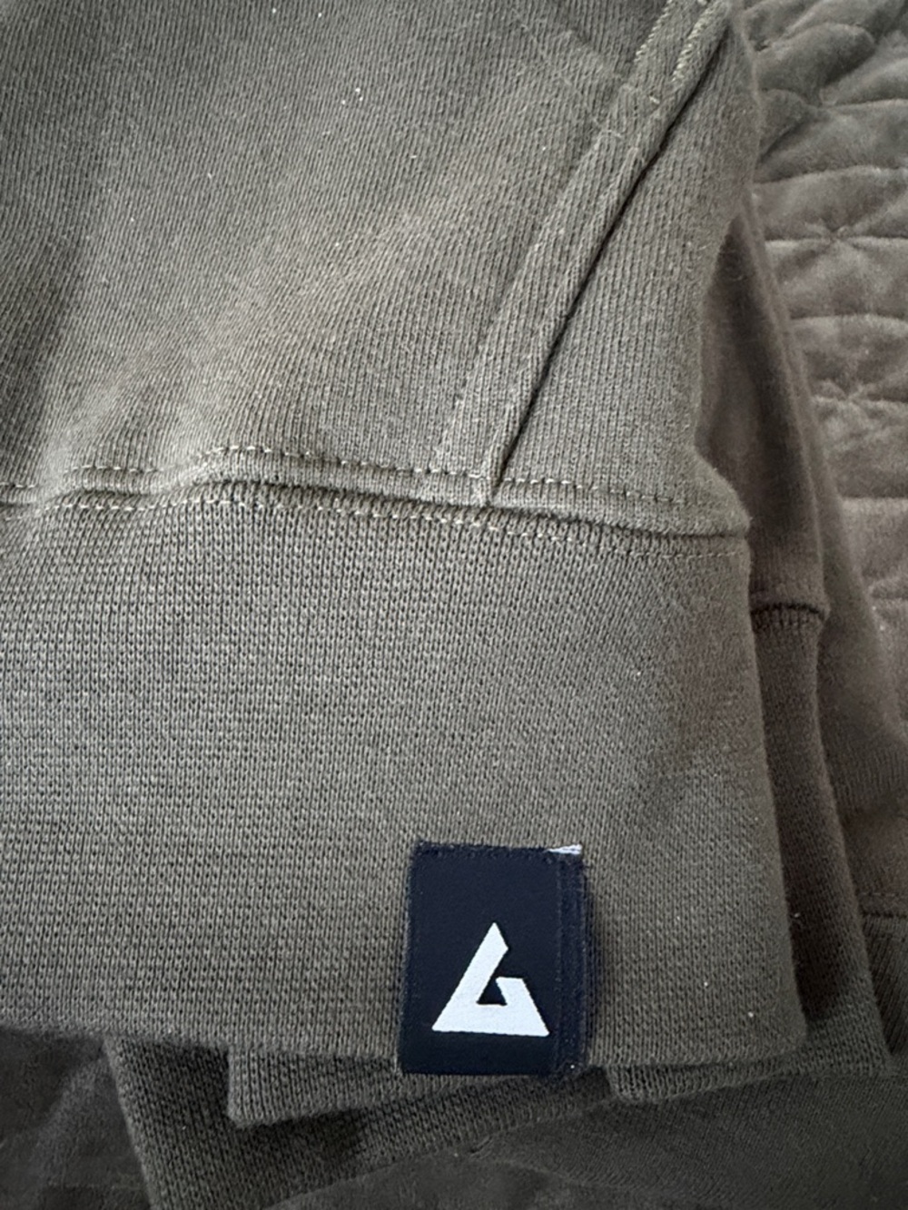 American Giant Mens Fleece Bomber Jacket Olive Green size XL zip up - Picture 11 of 11